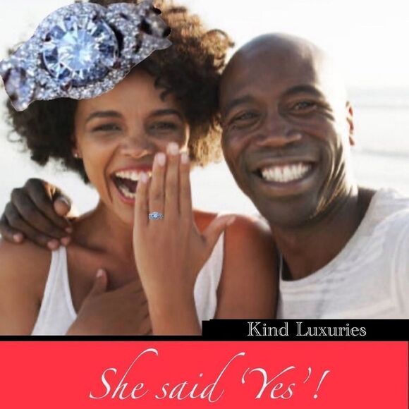 ❤️035❤️ 925 Twisted Shank Diamond Ring, 2.0 to 2.5 cts. 5.78 grams weight. NWOT. - Picture 7 of 12